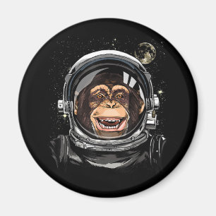 Íman Espaço Exterior Macaco Astronauta Zoológico Selvag