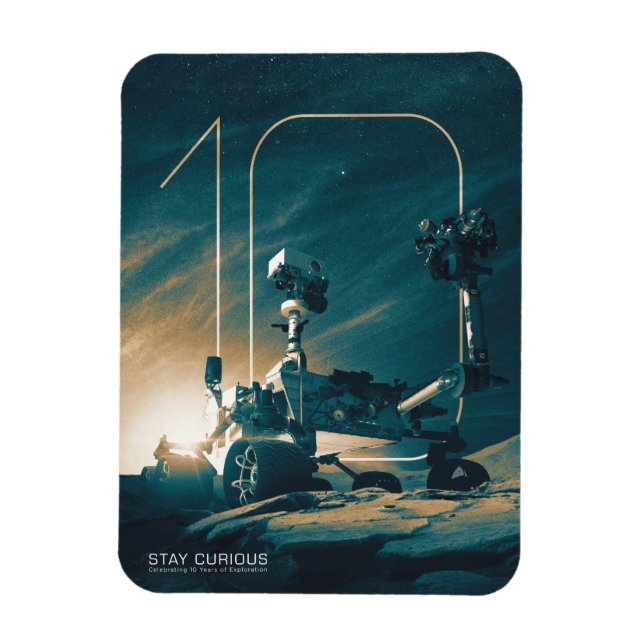 Íman Espaço Exterior, Sistema Solar, 10 anos de Curiosi (Vertical)