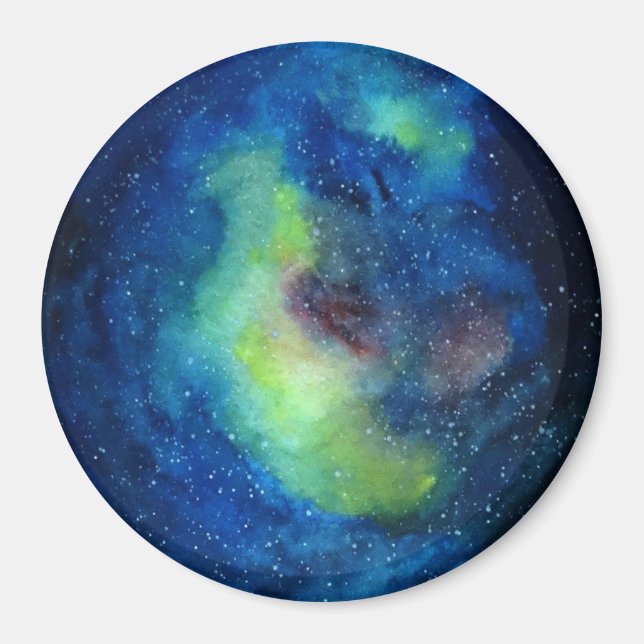Íman Espaço Grande, Imagem Redonda De 7,6 Cm (Frente)