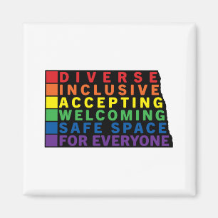 Íman Espaço Seguro LGBTQ (Dakota do Norte)