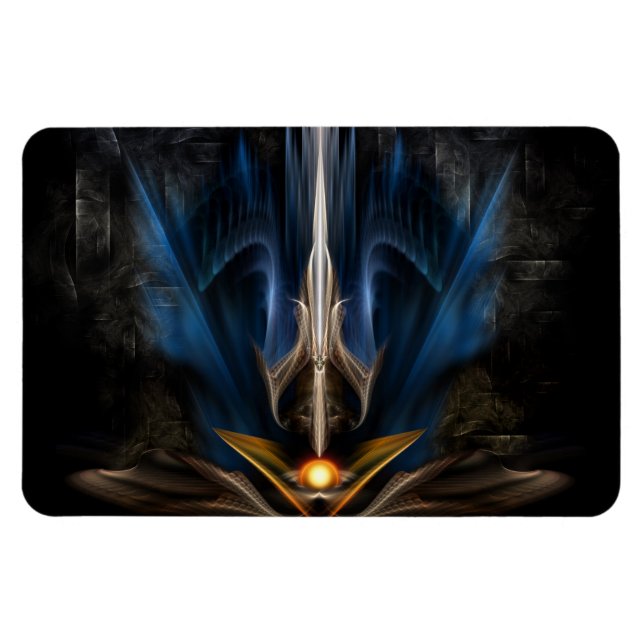 Íman Espada De Magneta Flexível De Arte Fractal Leve (Horizontal)