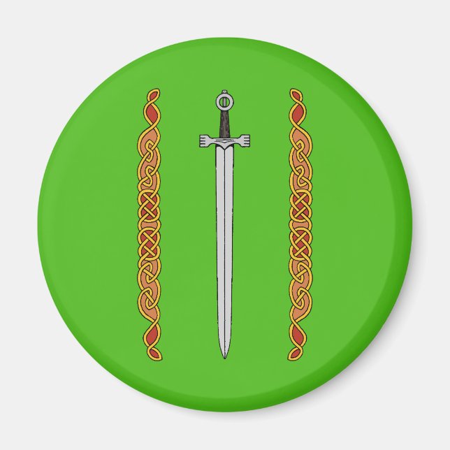 Íman Espada Irlandesa e Knotwork (Frente)