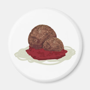 Íman Espaguete E Almôndegas Com Molho