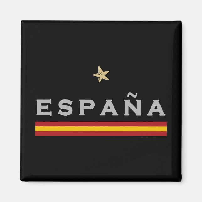 Íman Espanha Camisa De Futebol Ventilador Espanhol (Frente)