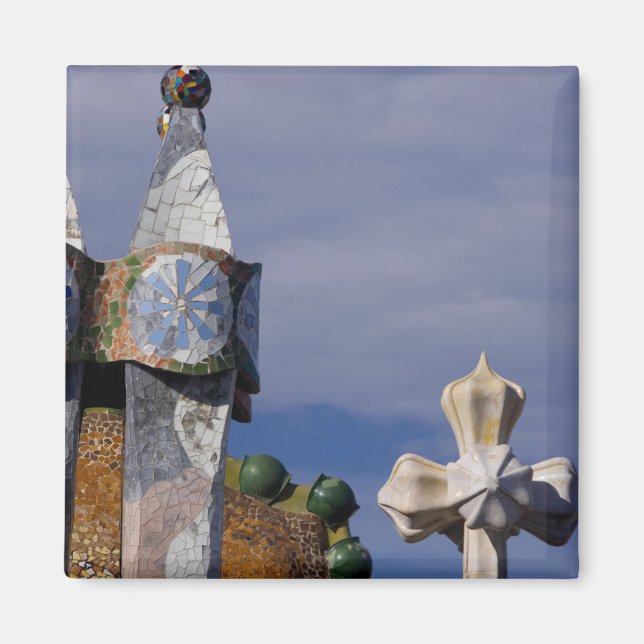 Íman Espanha, Catalunha, Barcelona. Casa Batllo (1906)  (Frente)