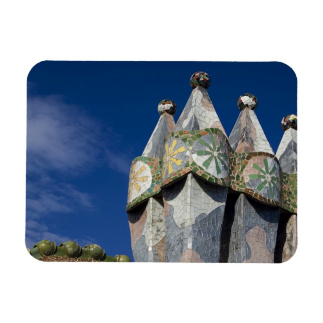 Íman Espanha, Catalunha, Barcelona. Casa Batlló (1906). (Horizontal)