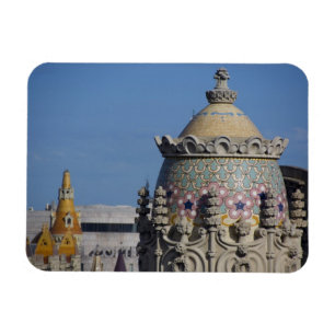 Íman Espanha, Catalunha, Barcelona. Telhado de Barcelon