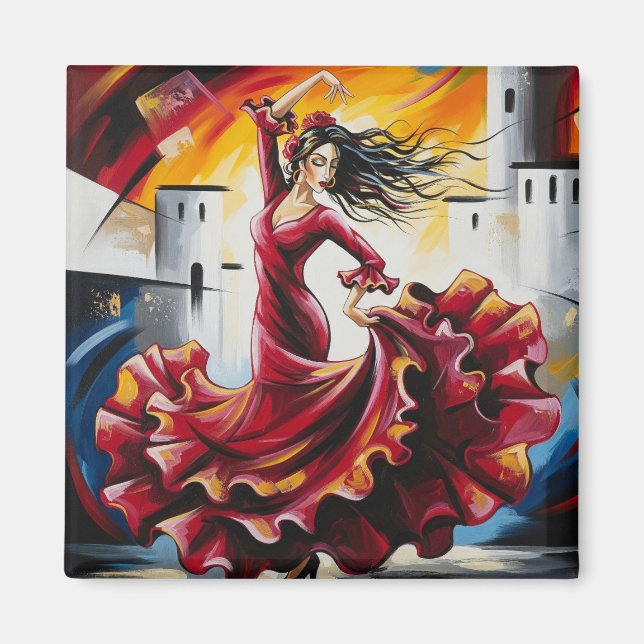 Íman Espanha Dancer do Flamenco (Frente)