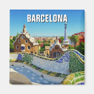 Íman Espanha de Barcelona Park Güell Viagem