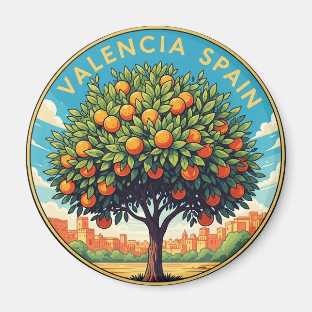 Íman Espanha de Viagem Valencia (Frente)