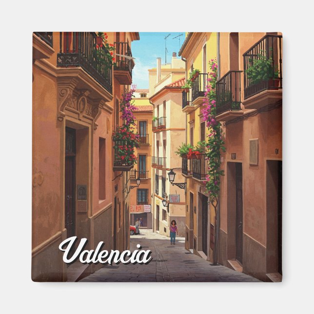 Íman Espanha de Viagem Valencia (Frente)