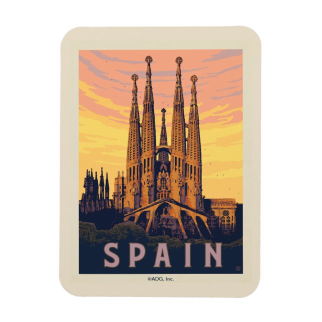 Íman Espanha | Familia Sagrada (Vertical)