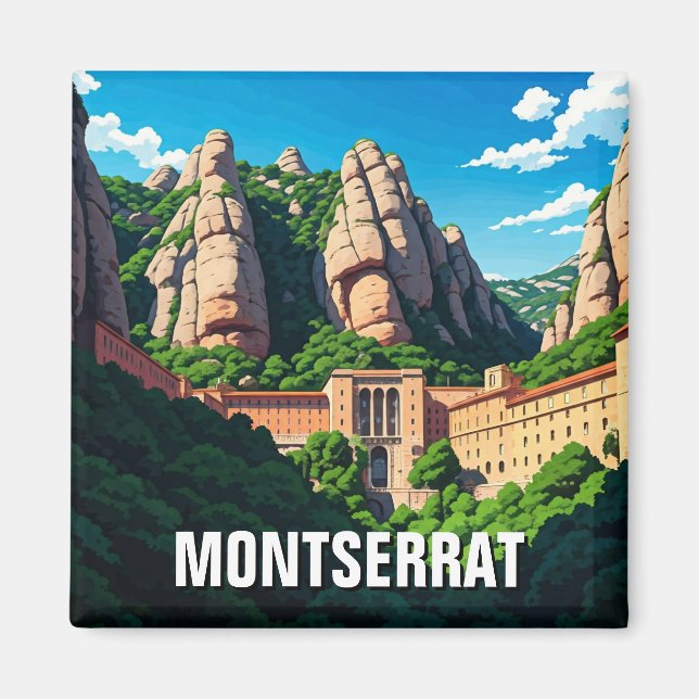 Íman Espanha Montserrat (Frente)