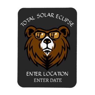 Íman Espanha Personalizada do Eclipse Solar Total 2026