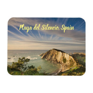 Íman Espanha Playa del Silencio estilizada
