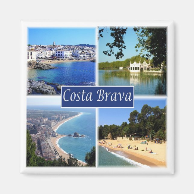 Íman espanha zES153 COSTA BRAVA, Fridge (Frente)