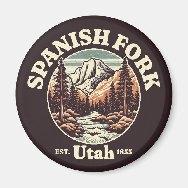 Íman Espanhol Fork, Utah (Frente)