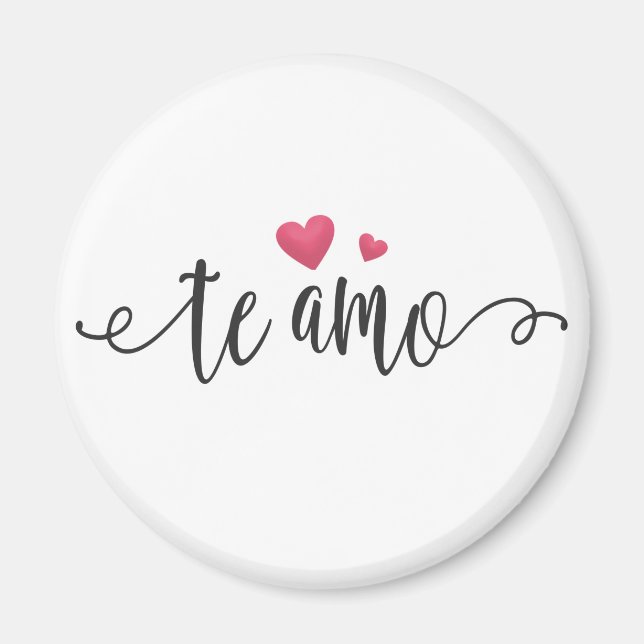 Íman Espanhol Te Amo Namorados | Magnet (Frente)