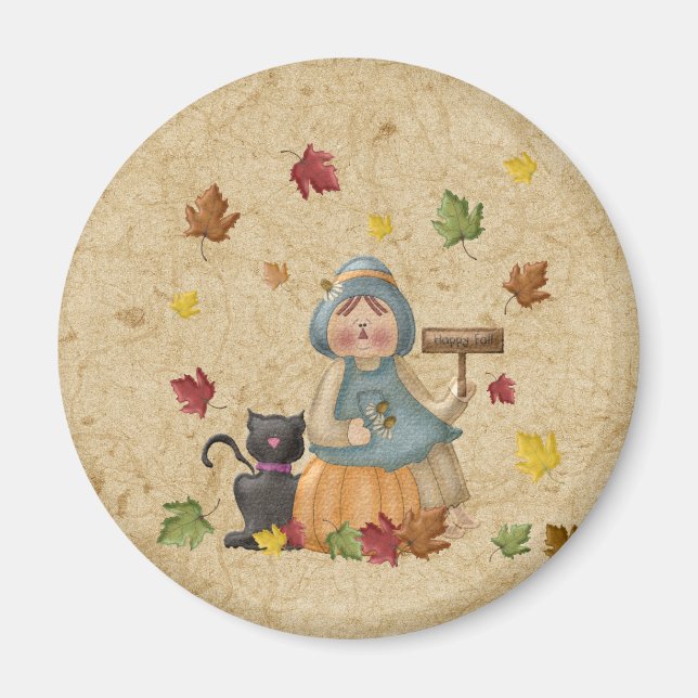 Íman Espantalho e seu gato preto (Frente)