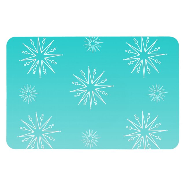 Íman Espantoso Natal Stars Flexi Magnet, Aqua (Horizontal)