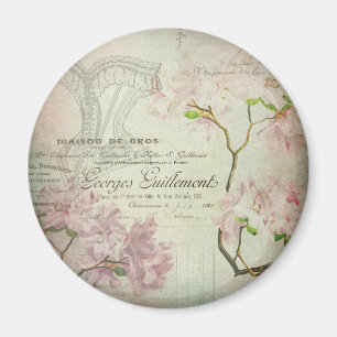 Íman Espartilho gasto das flores do roteiro francês