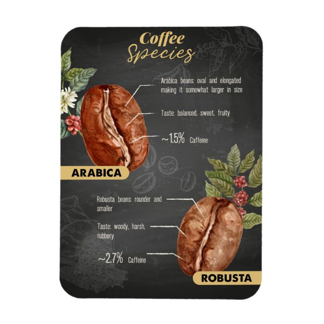 Íman Espécie De Café Ao Longo Do Café (Vertical)