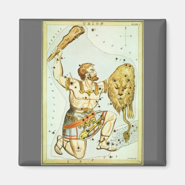 Íman Espelho da Urânia, Mapa Celestial da Astronomia Vi (Frente)