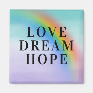 Íman Esperança do Sonho de Amor Inspirativo Roxo Aqua