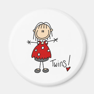 Íman Esperando a figura ímã da vara dos gêmeos