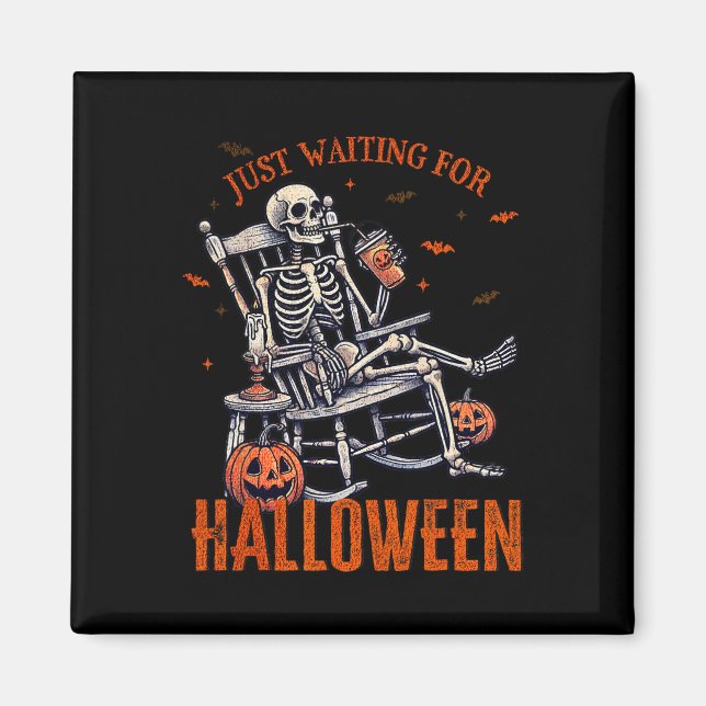 Íman Esperando pelo esqueleto do Halloween, parte do Ha (Frente)