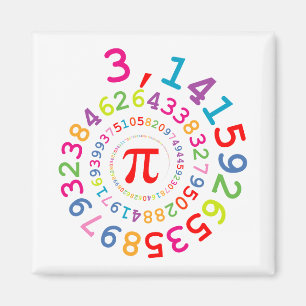 Íman Espessura original dos dígitos Pi número 3,14...