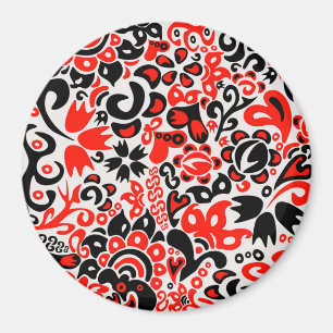 Íman Espetáculo floral de arte popular ucraniana
