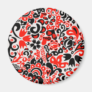 Íman Espetáculo floral de arte popular ucraniana