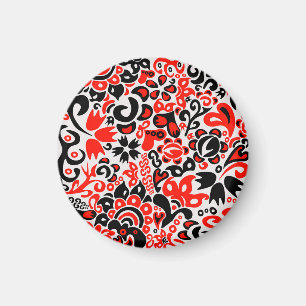 Íman Espetáculo floral de arte popular ucraniana