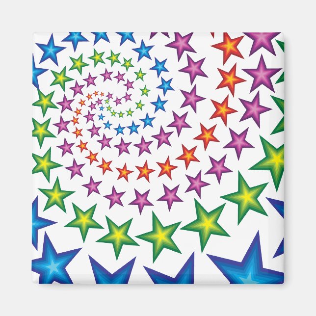 Íman espirais de estrelas vívidas (Frente)