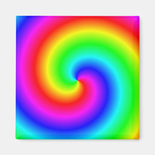 Íman espiral Arco-íris-colorida do inclinação