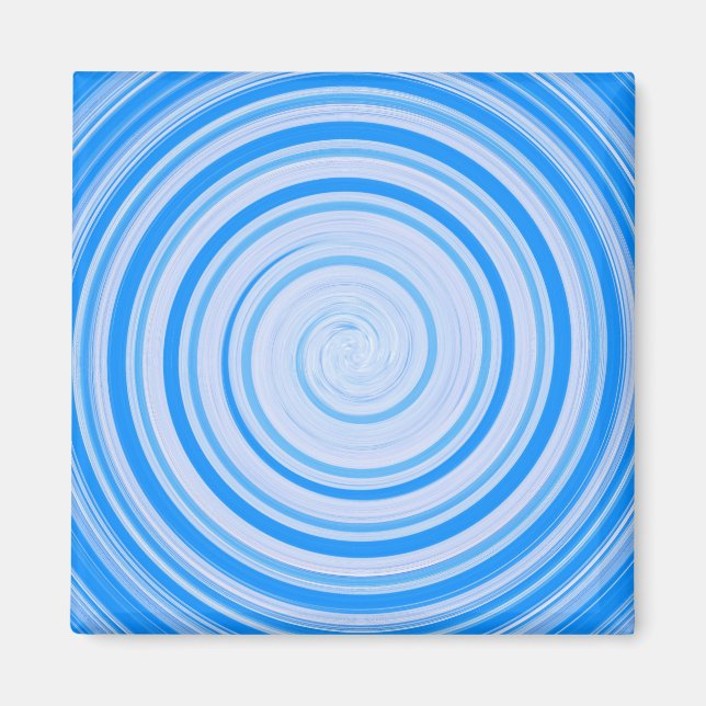 Íman Espiral azul e branco (Frente)