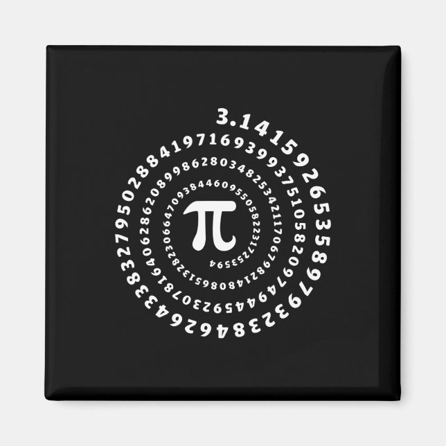 Íman Espiral Camisa Pi Dia Pi Amante de Matemática (Frente)
