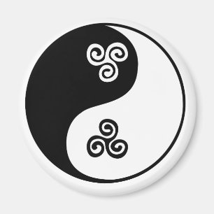Íman Espiral celta de Yin Yang tri