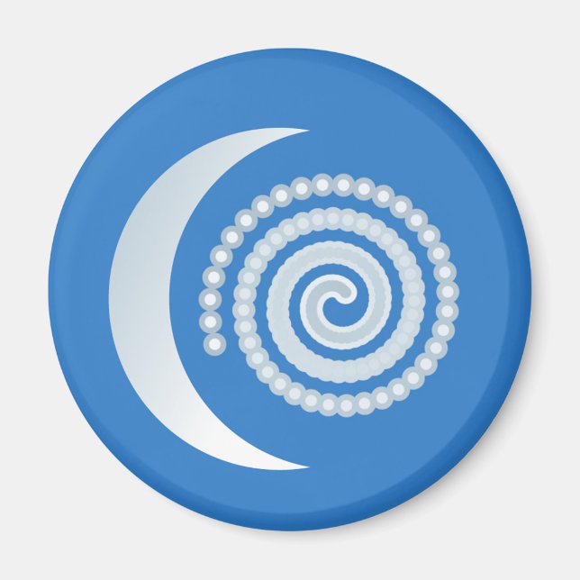 Íman Espiral da Lua Prateada (Frente)