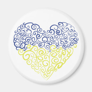 Íman Espiral espirra mehandi coração cores da bandeira 