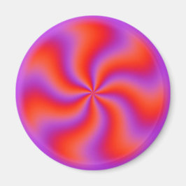 Íman Espiral Hipnótica Ilusão Óptica Neon Engraçado