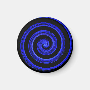 Íman Espiral preta e azul