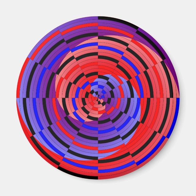 Íman Espiral Red & Blue Counter de Kenneth Yoncich (Frente)