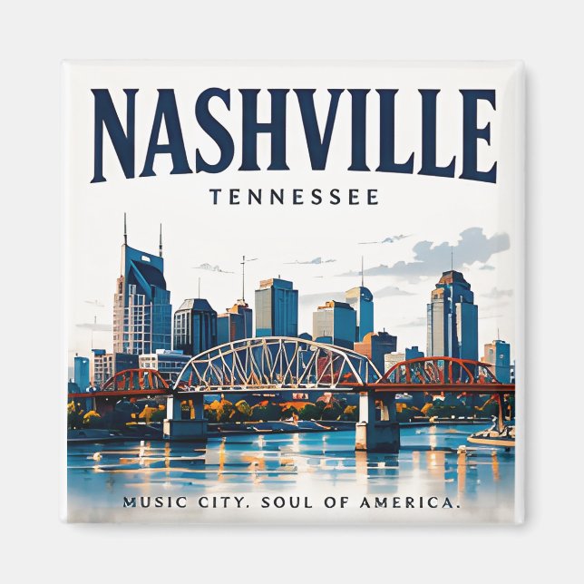 Íman Espírito da Cidade Musical de Nashville (Frente)