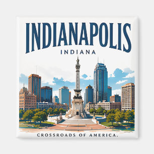 Íman Espírito da Silhueta de Indianapolis