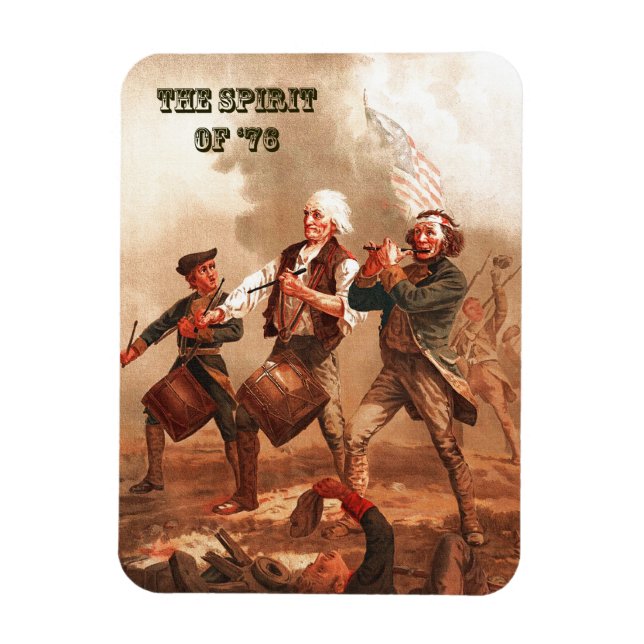 Íman Espírito de 76. Belas Arte Patriótica (Vertical)