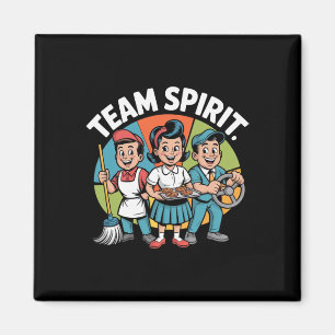 Íman Espírito de Equipe De Volta à Escola Retro Cultura