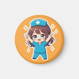 Íman Espírito de Vitória Original Chibi Nurse 2.0