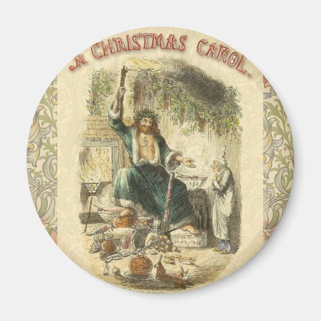 Íman Espírito do Natal Presente Scrooge (Frente)